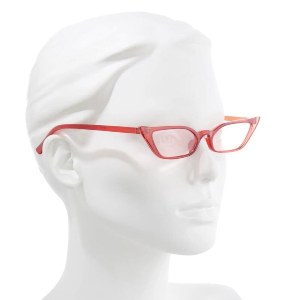 BP Red 51mm Super Slim Cat Eye Sunglasses NWT